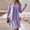 Purple, variant on Turilly Women's Clothes Sets for Comfort Women's Solid Color Casual Lace Hollow Out Long Sleeve Cardigan and Sleeveless Dress Two Piece Sets Blouses
