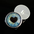 thumbnail image 4 of Light Blue Heart Pupil Sew-On Button Glass Eyes, 4 of 8