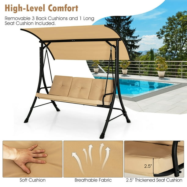 Outdoor swing with canopy walmart outlet
