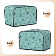 thumbnail image 7 of Toaster Covers 2 Slice, Hawaiian Style Green Yellow Waterproof Bread Machine Cover Fits for Standard 2 Slice Toasters, Home Decor Toaster Protection with Hanging Rope, 7 of 7