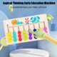 thumbnail image 4 of Juguetes de piscina, juguetes para bebés, juguetes para niños pequeños, tablero de rompecabezas de madera con bolas de colores multicanal para caminar, juego de caminar con bolas de cuatro colores, en, 4 of 6