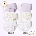 thumbnail image 4 of Balabala 3-Pack Girls’ Cotton Modal Underwear for Ages 1-13 – Soft Stretchy Panties with Cute Bunny & Puppy Prints, 4 of 6