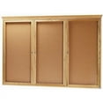 thumbnail image 4 of Aarco Products WBC3624RC 1-Door Bulletin Board with Crown Molding - Walnut Stain, 4 of 5