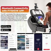 4.5HP Folding Treadmill for Home with 15 Levels Auto Incline, 300LB Capacity, 10MPH Speed Controls, App Control, New Version, Black