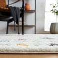 thumbnail image 4 of SAFAVIEH Marrakesh Gale Southwestern Polyester Area Rug, Ivory/Grey, 6'7" x 6'7" Square, 4 of 8