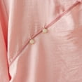 thumbnail image 4 of WCJM Blouses for Women Dressy Casual T Shirts for Women Linen Shirts for Women 3/4 Sleeve V Neck Blouses Buttons Plus Size Loose Fit T-Shirts Solid Color Summer Holiday Tops, 4 of 5