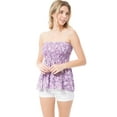 thumbnail image 1 of MixMatchy Women's Plaid Strapless Modal Smocked Tube Top, 1 of 6