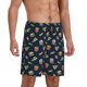 thumbnail image 2 of Fotbe Fast Food Pantalones Cortos de Pijama para Hombre, Ropa de Dormir, Pantalones de Pijama Cortos para Hombre-Large, 2 of 6