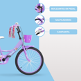 thumbnail image 3 of Bicicleta Infantil Aeiou R20 Qk-13 Con Campana Morado, 3 of 5