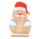 thumbnail image 2 of Fiudx Manualidades Navideñas de Madera, Adornos de Papá Noel, Decoración Festiva para El Hogar, Decoración para Sala de Estar y Estudio, Espíritu Navideño, Juego de 1 Pieza, Material de Madera, Detal, 2 of 7