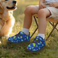 thumbnail image 3 of Pointodoor Rainbow Web Shoes for Kids Boys Size 11.5 Causal Single Buckle Sneakers Anti Slip Rubber Sole Running Tennis Lightweight Knitted Mesh Athletic Shoes, 3 of 7