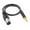 Color:Black, variant on 3.5mm To XLR Male Audio Cable With Metal Housing Balanced Connection For Studio Microphones And Phantom Power Devices