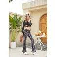 thumbnail image 3 of Palazzo Flare Legging for Women - High Waisted Wide Leg Yoga Pants, Soft Lounge Pants for Summer Vacation, 3 of 6