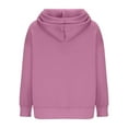thumbnail image 6 of 2025 Christmas Baggy Hoodies Ladies Letter Print Graphic Sweatshirt with 2 Pockets Casual Pullover Tops Loose (S, Pink 08), 6 of 6