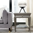 thumbnail image 5 of Leick Home 11607-GW Luna One Drawer Side Table and Shelf, Gray Wash, 5 of 14