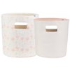 Sealy Baby Soft Storage - Coral and Blossoms (2 Pack) Pink