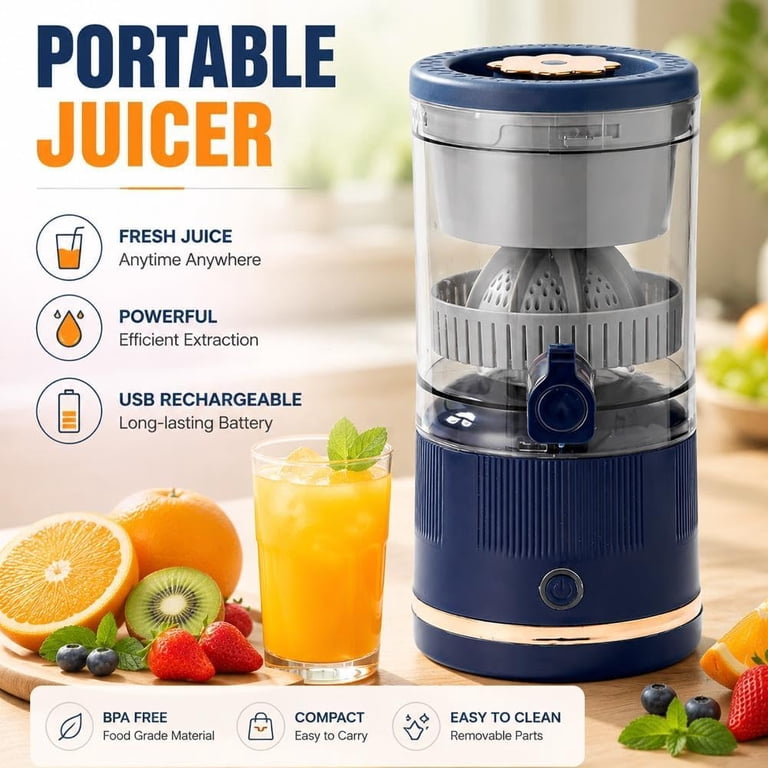 Electric Citrus Juicer, 600ml 45W Hands-Free Squeezer for Orange