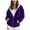 A02-Purple, variant on Xudanell Zip up Hoodie Women Graphic Hoodies Hooded Sweatshirt with Pocket Womens Sweatshirt Trendy Sporty Coat