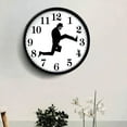 thumbnail image 2 of DESIGNICE Silly Walk Wall Clock Creative Silent Mute Clock Wall Art For Home Living Room Decor Household Supplies, 2 of 4