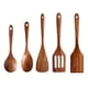 thumbnail image 1 of 5-Piece Natural Komu Cooking Utensils Set,kitchen Utensils Set , Wooden Cooking Utensils,wooden Spoons For Cooking,Comfort Grip Cooking Spoon Rice, 1 of 5