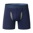 thumbnail image 2 of JUUYY Mens Washable Incontinence Cotton Underwear Pack Leak Proof Regular Fit Elastic Wide Band Boxer Briefs Dark Blue M, 2 of 3