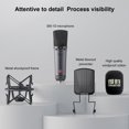 thumbnail image 4 of Microphones,Xlr With Metal Network Live Broadcast Windscreen Mount 48v Mount 48v Power Sm-10 Metal Xlr Metal Windscreen Mount With Metal Windscreen48v Power NetworkBuzhi, 4 of 6