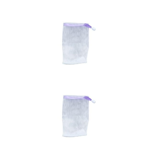 Bolsas de jabón de ducha Injueey Limpiador facial Malla Cuerpo Cara Burbuja Neta corporal Espuma hecha a mano Cordón Delicado
