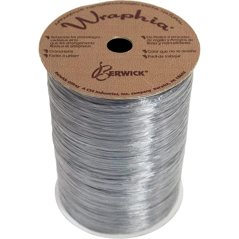 Silver discount raffia ribbon