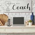 thumbnail image 2 of Stupell Industries Number One Coach Phrase Grey Trophy Detail Inspirational Painting Gallery Wrapped Canvas Art Print Wall Art, 17 x 40, 2 of 6