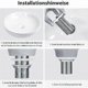 thumbnail image 3 of Tapón Pop-up Retro para Desagüe de Fregadero, Desagüe Click-clack Sin Rebosadero, Válvula de Desagüe Universal para Fregadero de Latón Bronceado, Sifón para Lavabo Sin Orificio de, 3 of 5