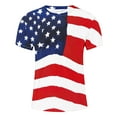 thumbnail image 5 of UVEASISHA Big and Tall Patriotic Tshirts for Men Stars and Stripes Graphic Tee Hawaiian Casual Beach T-Shirts Multicolor#2 XXXL, 5 of 6