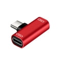 thumbnail image 1 of Divisor USB C 2 en 1 Adaptador de audio y carga PD USB C Auriculares con audio Tipo C Carga Escuchar canciones, 1 of 4