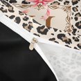 thumbnail image 4 of Catabedysis Pink Bows Letter Twin Duvet Cover,Fashion Leopard Print Art Twin Bedding For Girls,Black Reversible,2 Pieces,1 Duvet Cover and 1 Pillowcase, 4 of 6