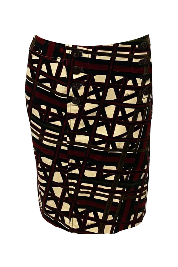 Pre-Owned Gucci Fantasy Skirt in Multicolor Cotton
