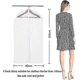 thumbnail image 2 of 6 Pack Moth Proof Clothes Covers with Zipper for Wardrobe Storage - 60 x 100cm (White Zipper), 2 of 4