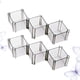 thumbnail image 3 of 6 cajas organizadoras prácticas para guardar calcetines y ropa interior con cajón de celosía para el hogar (gris), 3 of 5