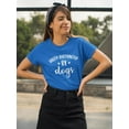 thumbnail image 2 of Distracted By Dogs Quotes T-Shirt Women -Smartprints Designs, Female XX-Large, 2 of 4