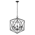 thumbnail image 4 of Prominence Home Heleo 5 Light Modern Matte Black Geometrical Chandelier, 4 of 4