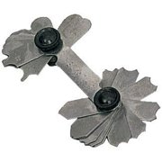 QUIX Multi-Tip Millimeter Radius Gauge | 34 Variations | 1-7 mm (0.04-0.3) Measurement Range | Solid Metal Construction | 2.75 (7 cm) Foldable Design | Adjustable Ends