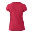 thumbnail image 2 of Playera Fruit Of The Loom para Mujer, Cuello Redondo Manga Corta Rosa Jaspe Talla  EG, 2 of 4