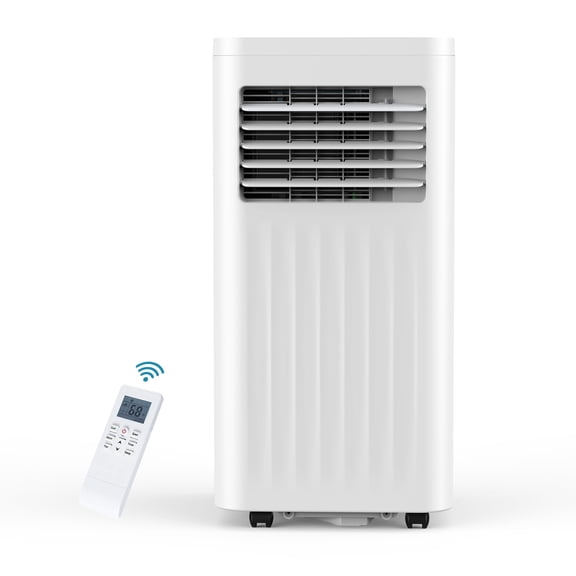 KNDKO Portable Air Conditioner 8000 ASHRAE BTU 4-in-1 Portable AC with Cool, Dehumidifier, Sleep Mode, Fan, Remote Control, for 350 Sq Ft