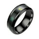 thumbnail image 4 of Sonducket Anillo de temperatura Acero Emoción Anillos de humor Pareja Joyería de mano sensible inteligente, Tamaño 9, Negro Negro 9 # 10piezas Sonducket CBP154620, 4 of 6