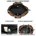 thumbnail image 3 of Flower Women's Large Weekend Travel Bag Moving Canvas Handbag Thick Double Layer Beach Weekend Travel Unisex Hospital Maternity Delivery with Toiletry Waterproof, 3 of 5
