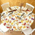 thumbnail image 6 of Fall Pumpkin Round Tablecloth Thanksgiving Harvest Outdoor Tablecloth Waterproof Table Cover for Picnic Dinner Party Decor 47 In D, 6 of 6