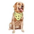 thumbnail image 4 of Dog Bandanas, abstract yellow circles Adjustable Dog Scarf Triangle Bib Handkerchief Accessories for Small Medium Large Dogs, Cats, Pets, 4 of 6