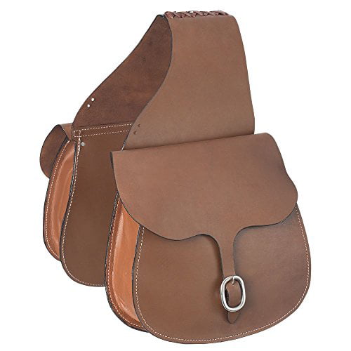 Tough 1 Leather Saddle Bag 