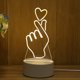 thumbnail image 1 of Lámpara USB 3D LED Luz de noche junto a la cama Amor romántico Lámpara de mesa de escritorio de acrílico (C) Ndcxsfigh Nuevos Originales, 1 of 7