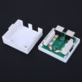 thumbnail image 1 of Information Module Unshielded Module 5 Shield Keystone Jack Box, Straight Wall Connector Adapter, Home Improvement for Communication Socket Connection, 1 of 7