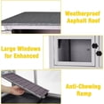 thumbnail image 5 of Aivituvin 36" L Rabbit Hutch Indoor Bunny Cage Outdoor 2 Story Bunny Hutch with Weatheproof Roof Pull-Out Tray Ramp Large Guinea Pig Cage on Wheels, 5 of 8