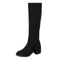 thumbnail image 2 of Herrnalise Women Ladies Fashion Solid Over The Knee Warm Zipper Long Boots Casual Shoes clearance under 10, 2 of 6